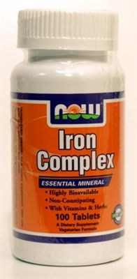 קומפלקס ברזל עדין Gentle Iron Complex NOW maxpharm2